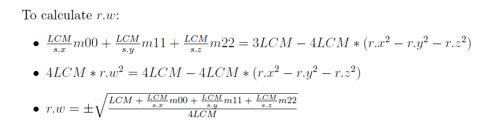 Calculate r.w Scaled